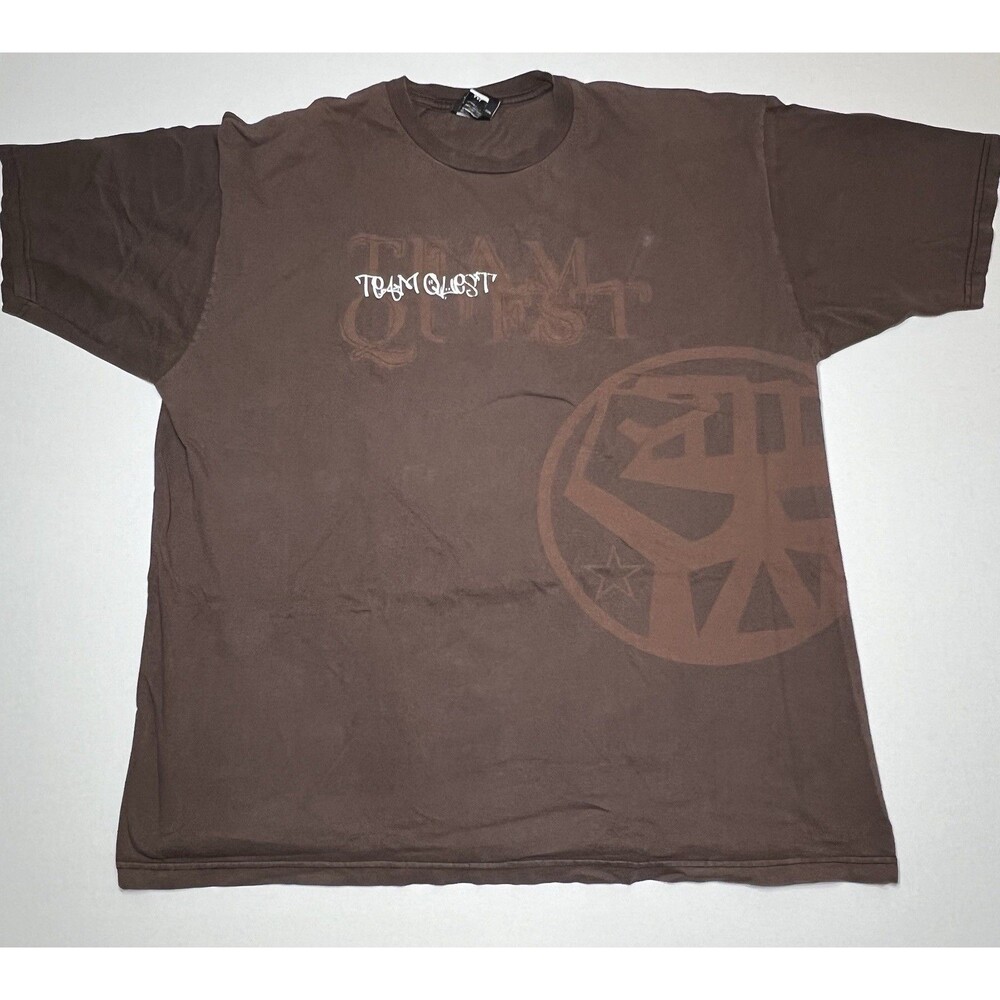 MMA VTG Y2k Rare clinch gear t shirt Mens size xxl Brown “TEAM QUEST MMA ~UFC”